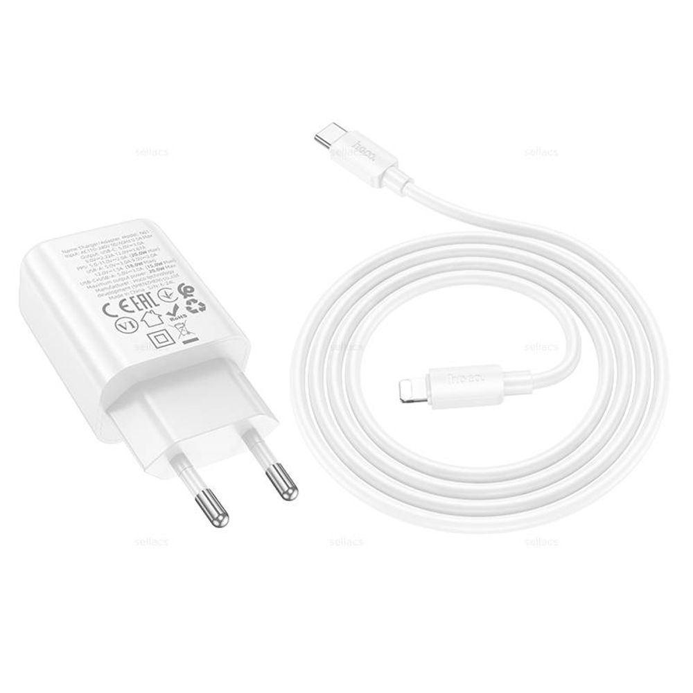 Зарядное устройство для Lightning Hoco N61 PD20W+QC3.0 (white)