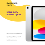 iPad 11 (2025) 256 ГБ, Серый