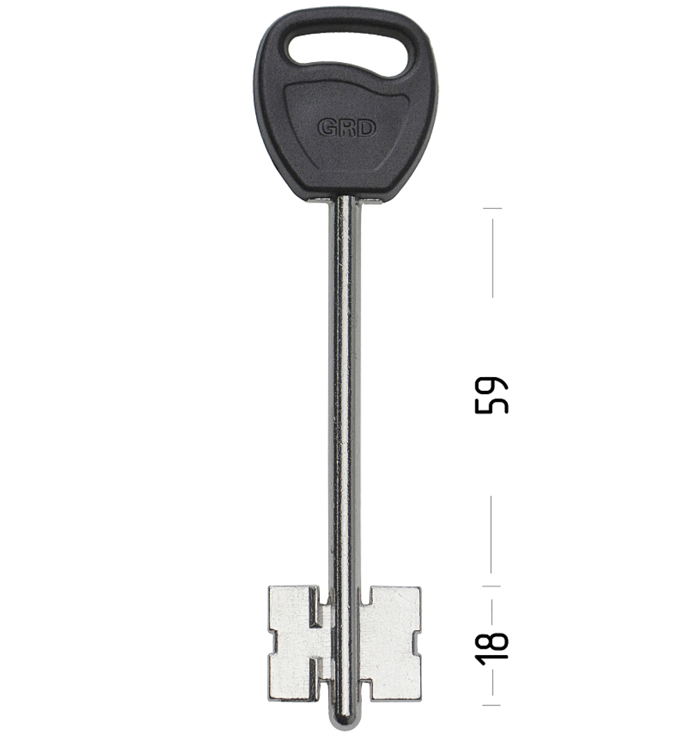 Заготовка сувальдного ключа 12633 GRD9DP