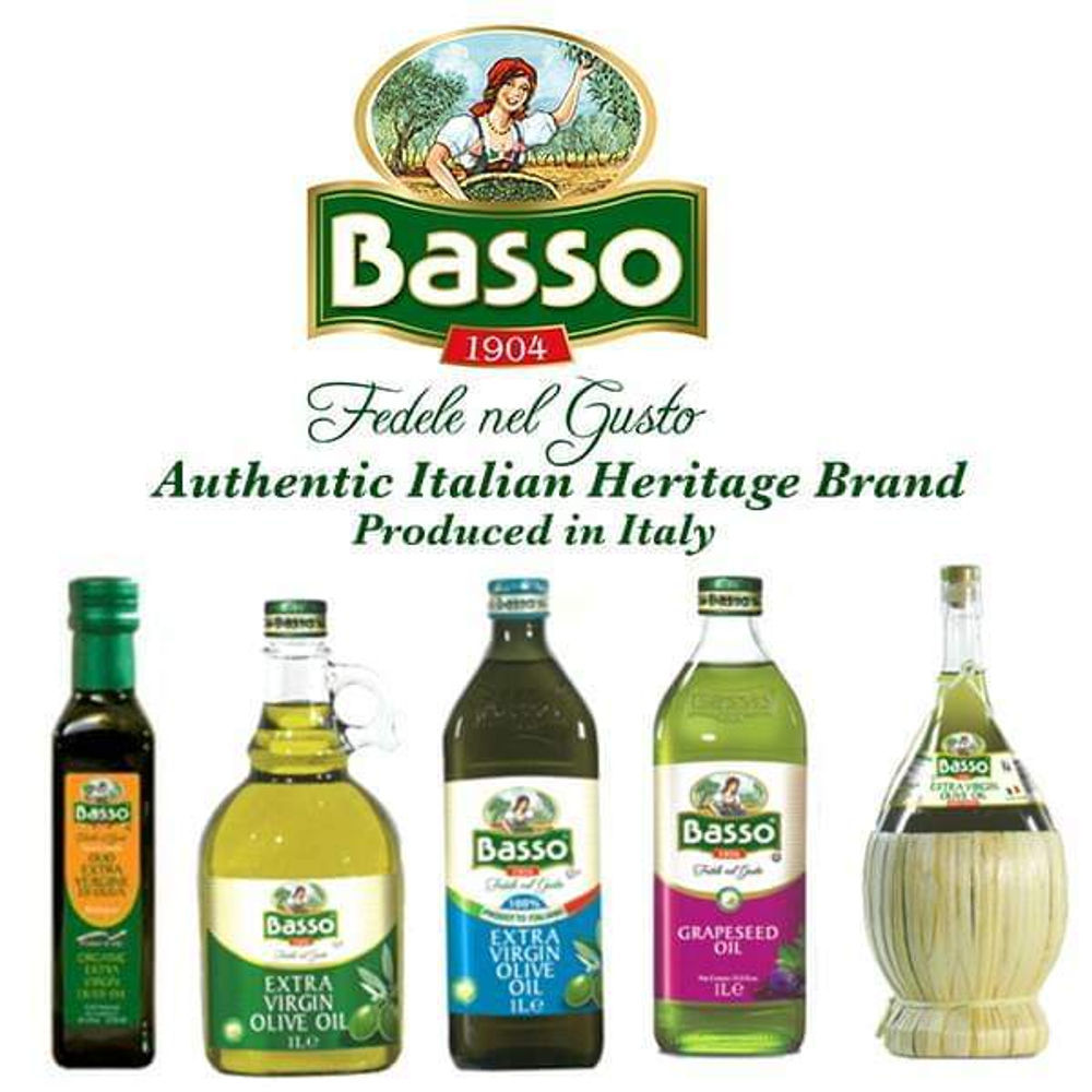 Оливковое масло BASSO Extra Virgin Amfora, 500 мл, Италия