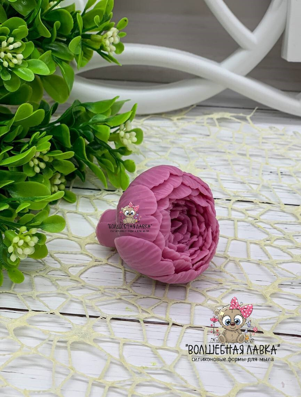 Силиконовая форма Пион