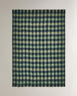 Zara Home - Мягкое клетчатый плед, желтый, 140x190 см