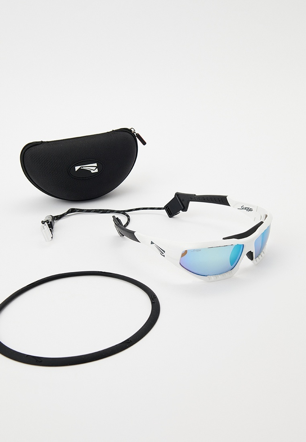 Спортивные очки LiP Surge / Gloss White - Black / PC Polarized / VIVIDE™ Ice Blue