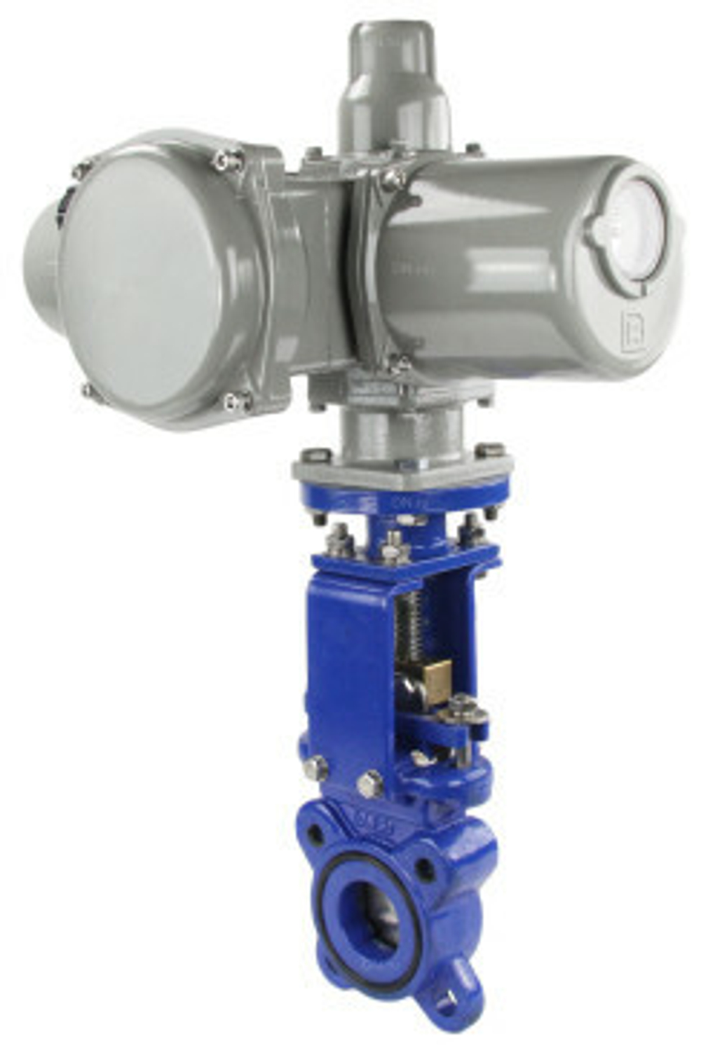 Knife Gate Valve Elephant PSI232, wafer type, body material - Cast iron GGG-40, with electric actuator GZ-220V