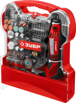 ЗУБР 172 предмета, 130 Вт, Набор мини-насадок с гравером (ЗГ-130ЭК H172)