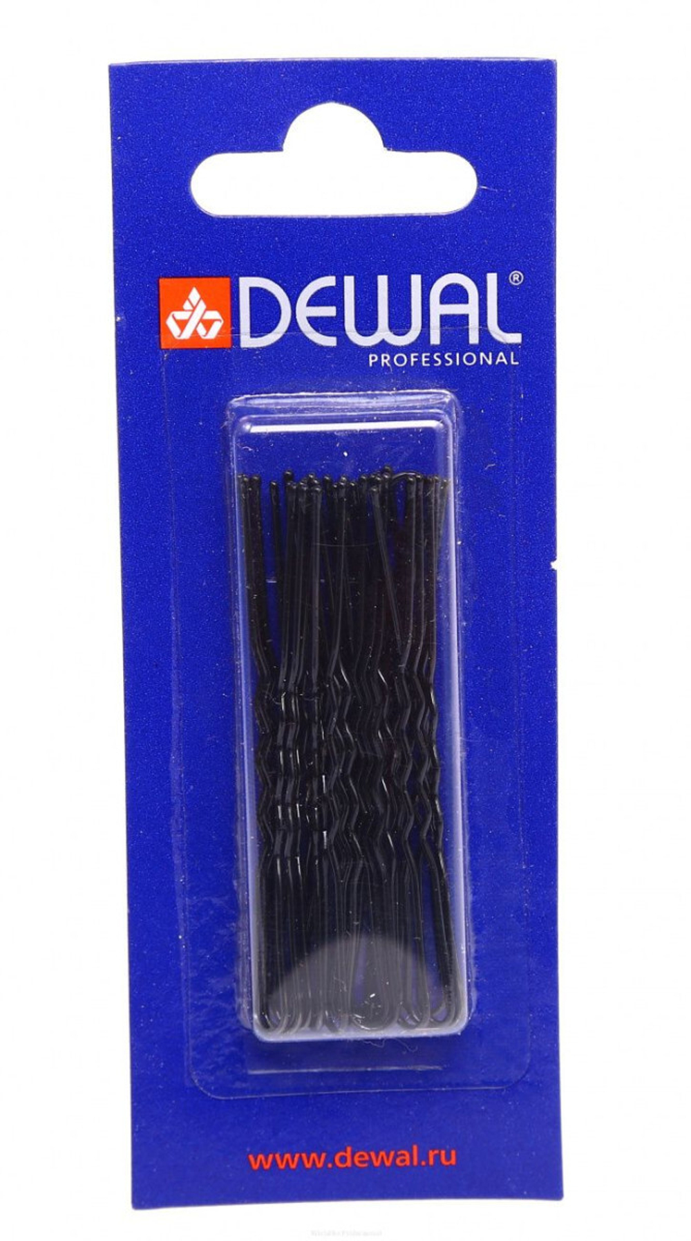 DEWAL Шпильки 60 мм волна, черные (1шт)