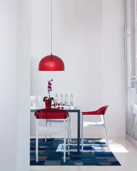 Стул Carmen белый/красный