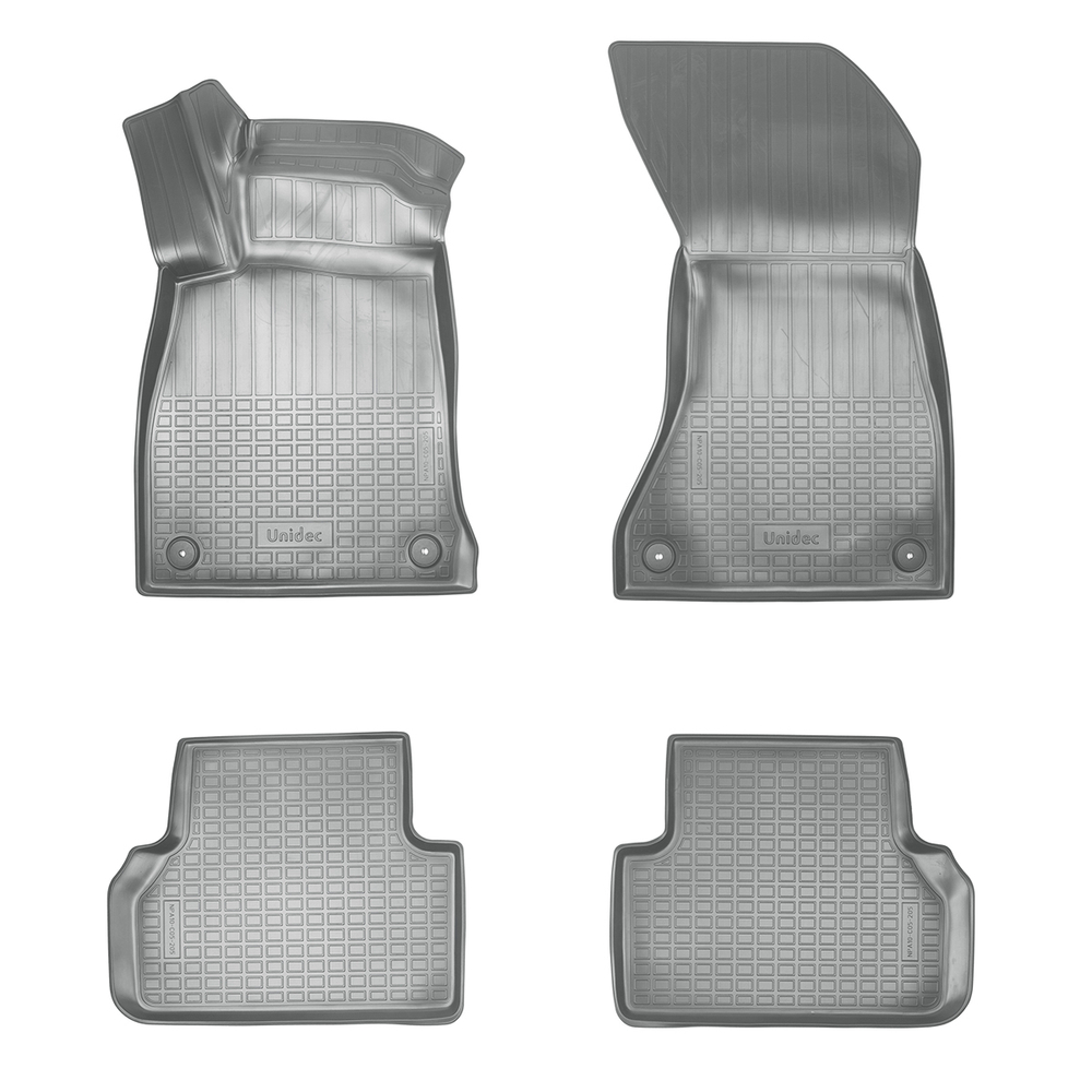 Ковры в салон Norplast/Unidec для Audi A4 в кузове B9 (2015-), Серый, арт.NPA10-C05-205-G