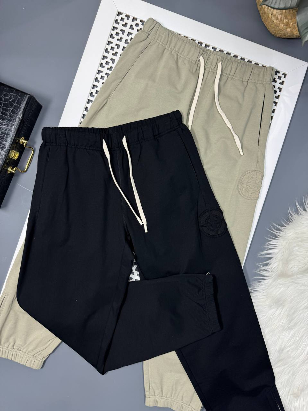 Спортивные штаны Dior&Stone Island