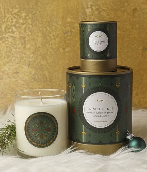Trim the tree, свеча Holiday collection, Kobo Candles