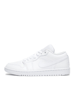 Женские Кроссовки Jordan 1 Low Triple White (2022)