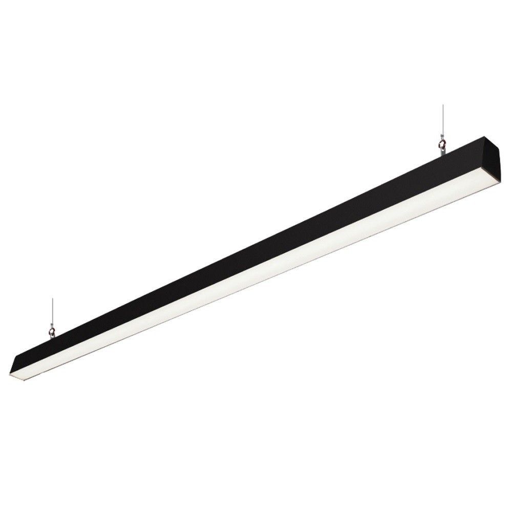 Светильник LED линейный Кристалл VS354 45W-5100Lm 4000К Прозрачный IP44 с БАП 1ч чёрный