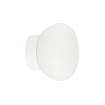 Светильник накладной MUNICH под лампу G9,  опаловое стекло,  белое основание,  D140xH115мм,  IP54