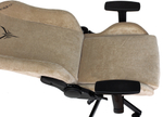 Кресло игровое Knight N1 Fabric бежевый Light-21 с подголов. крестов. металл