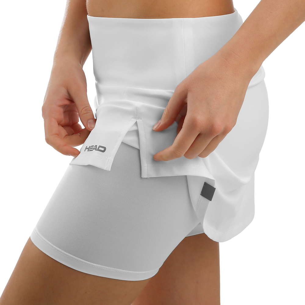 Женская теннисная юбка HEAD Club Basic Skirt Women - White