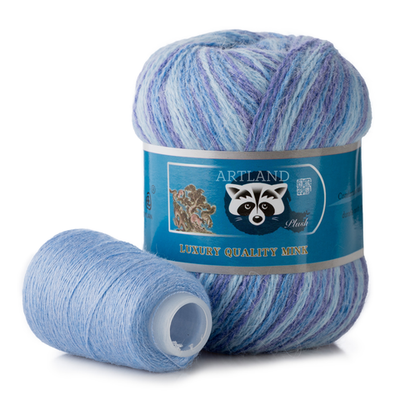 Пряжа "Норка" длинноворсовая, Пух норки-90% Полиамид-10%