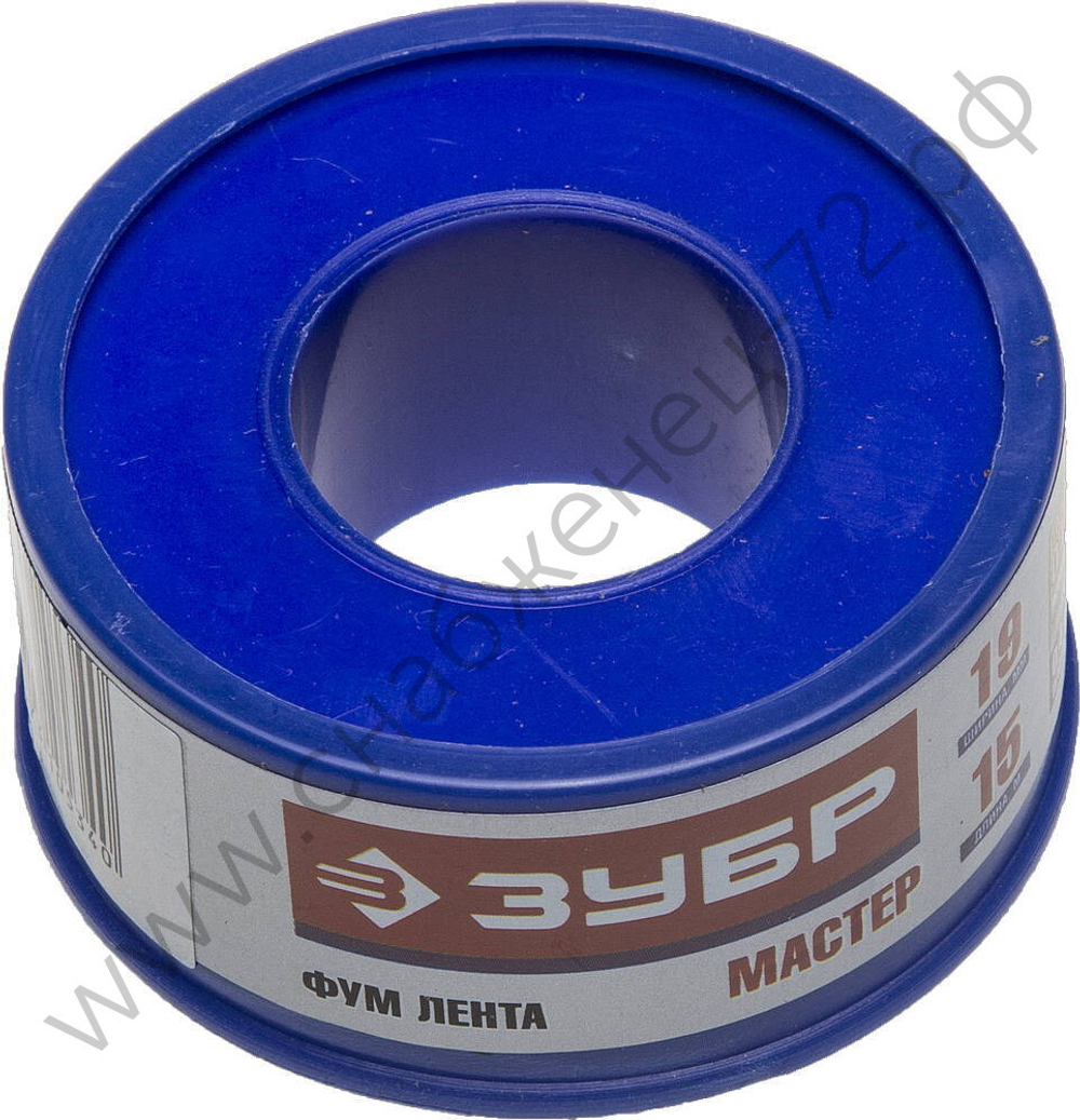 ЗУБР 0,1 мм х 19 мм х15 м, 0,40 г/см3, Фум лента (12373-19-040)