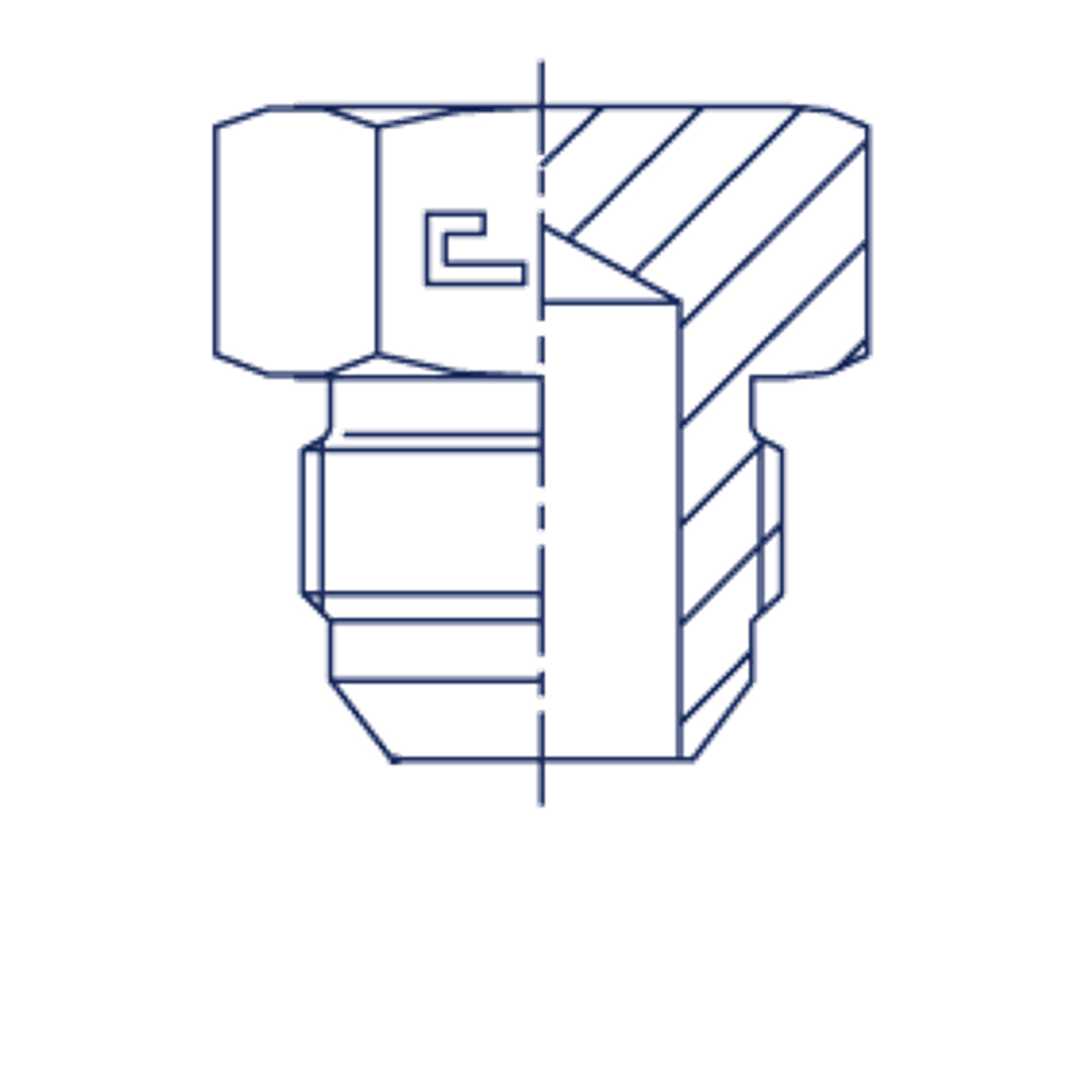Заглушка V (Ш) JIC 1/2"