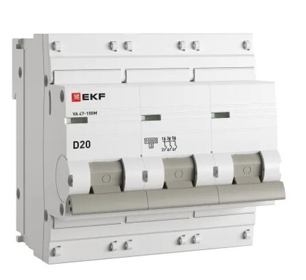 Автоматический выключатель  EKF mcb47100m-3-20D-pro