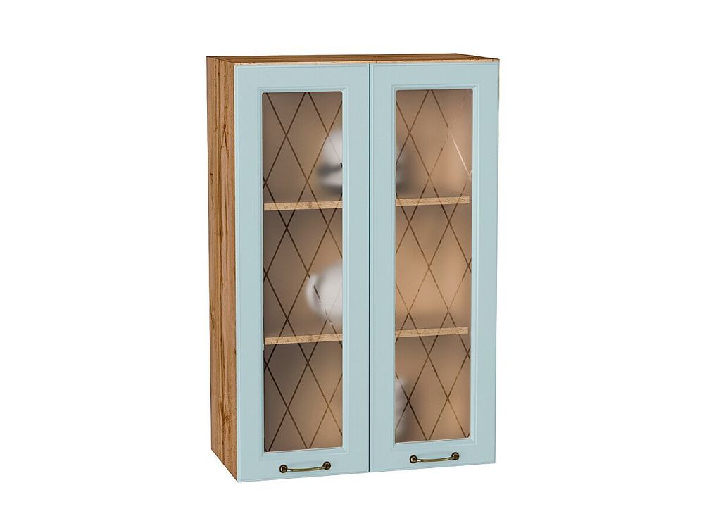 Шкаф верхний с 2-мя остекленными дверцами Ницца