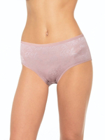 Высокие трусики с жаккардовой лицевой частью (Размер: 4X) (Цвет: темно-синий)