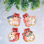 Магнит «С наилучшими пожеланиями» 6*5,5 см, микс