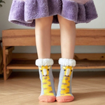 Носки женские высокие утепленные «Fashion ZIMA», жираф Тогги, высота 24см, р-р 36-39