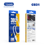 Кабель Yookie CB31 Type C - Lightning