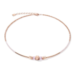 Колье Coeur de Lion Rose Gold Lilac 5042/10-0829 цвет розовый, золотой