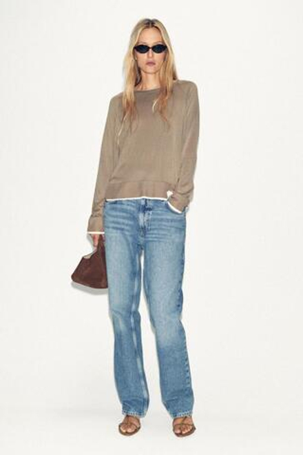 ZARA ТРИКОТАЖНЫЙ ДЖЕМПЕР, НОРКА