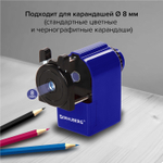 Точилка механическая BRAUBERG "JET" металлический механизм корпус синий (2 штуки в упаковке)