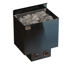 Электрическая печь SAWO NORDEX NRN-60NB-BL-Z-C (6 кВт, черная, внутри оцинковка, снаружи нержавейка, встроенный пульт)