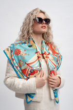 Платок «Русская неваляшка. Праздник»