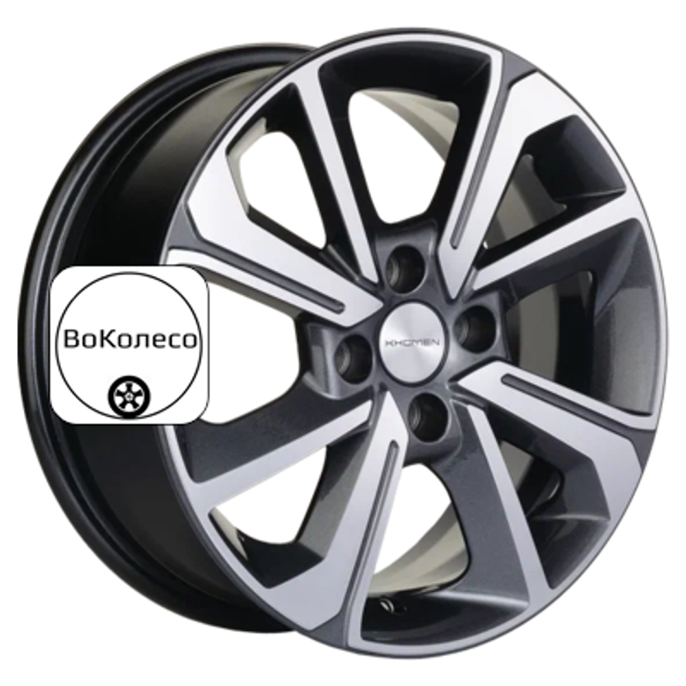 6x15/4x98 ET36 D58,6 KHW1501 (Lada Granta) Gray-FP Khomen Wheels