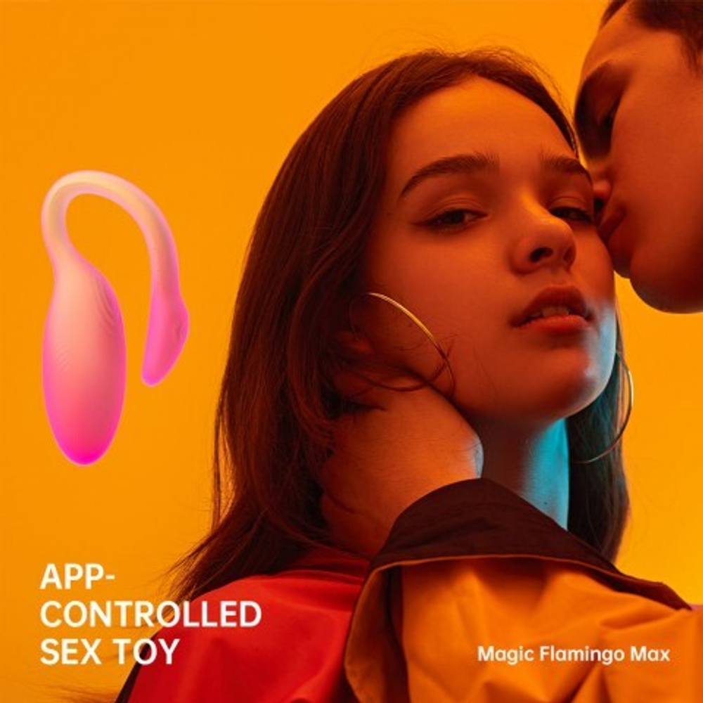 Вибромассажёр с интеллектуальным управлением Magic Flamingo Max от Magic motion, оранжевый