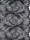 1079 ОПТ Кружево эластичное 19 см, Италия, мандала, черный