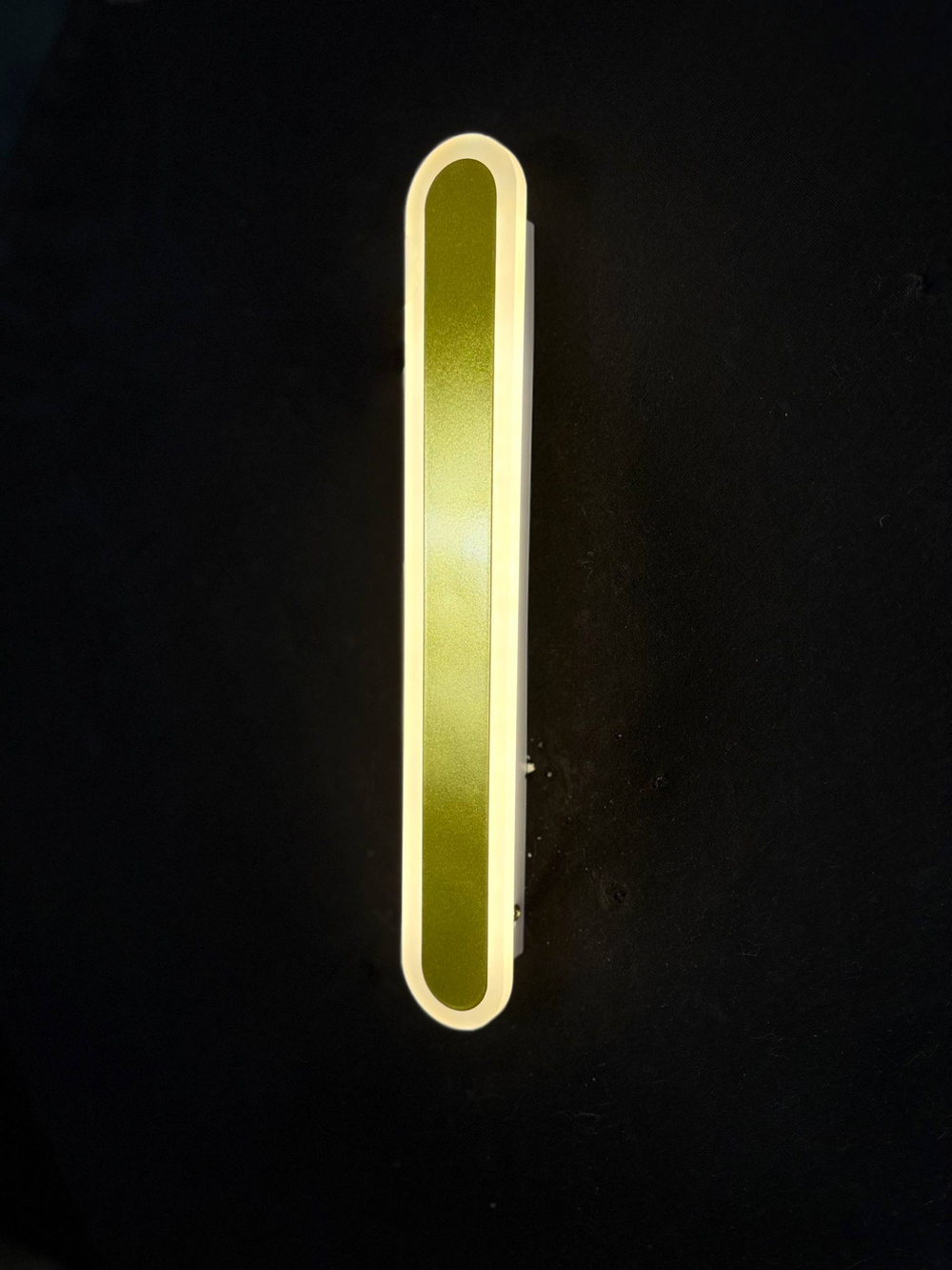 Бра настенное Lanbos Oval, 1 LED лампа, 14 Вт, 3 режима, 3 кв м, золотое
