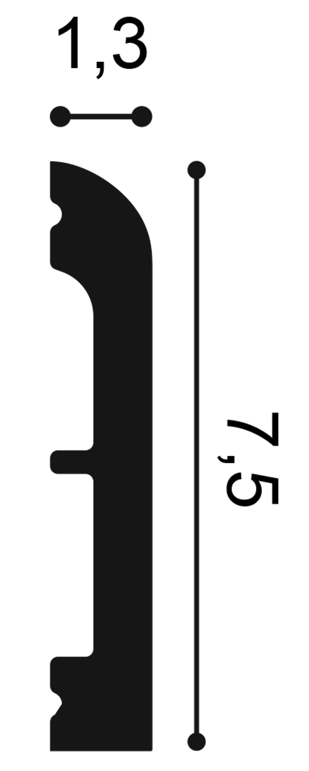 Плинтус гибкий SX183F