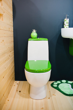 Sanita Luxe Best Унитаз-компакт с салатовой крышкой и сидением микролифт
