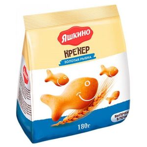 Печенье Яшкино крекер Золотая Рыбка 180 шт/гр