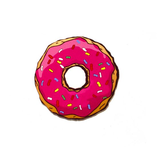 Деревянный значок. Пончик