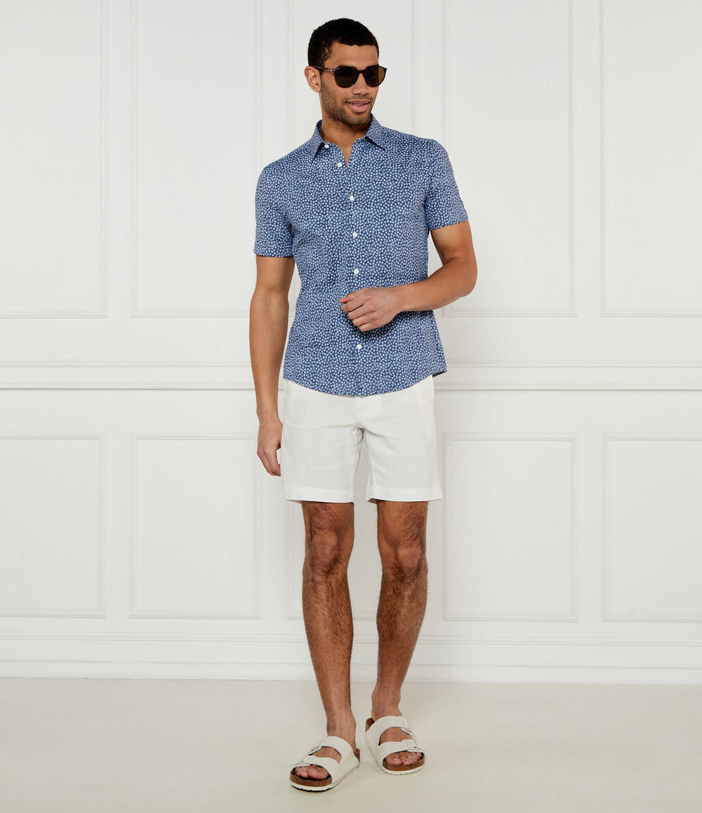 Рубашка P-ROAN-ken-SH-C1-242 BOSS BLACK - голубой(50539448)