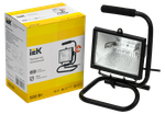 Прожектор ИО500П(переноска) галогенный черный IP54 IEK