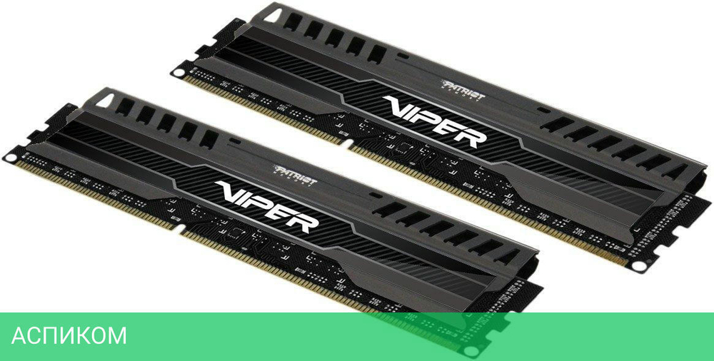 Оперативная память Patriot Viper 3 Black Mamba 2x4GB KIT DDR3 PC3-12800 (PV38G160C9K)