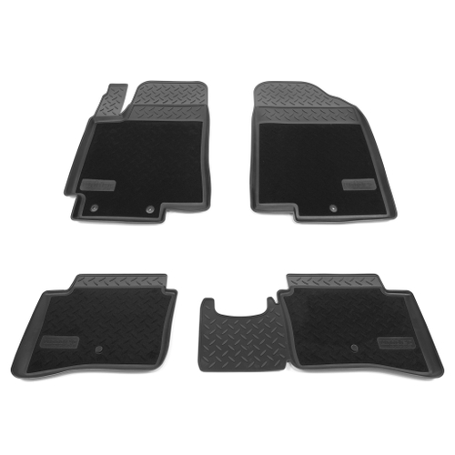 Ковры в салон Norplast/Unidec для Hyundai Solaris (2010-)Полиуретан,Черный, арт.NPL-Po-31-35-CM