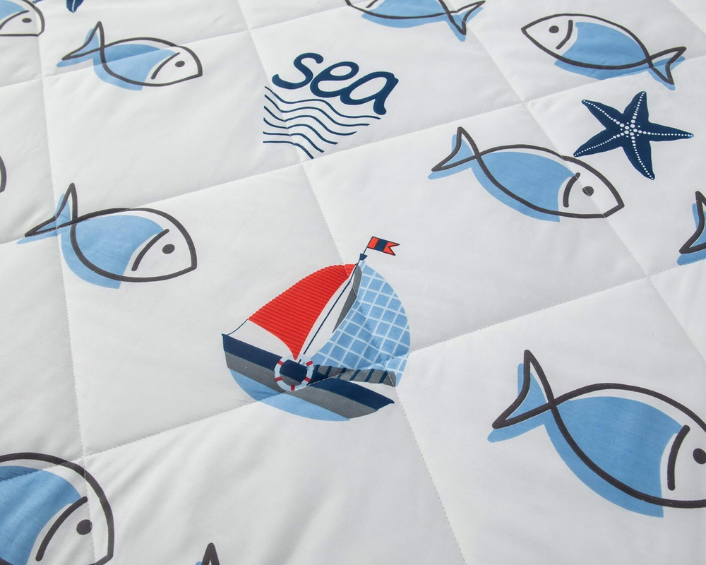 Детское постельное белье 1.5 спальное Sofi De MarkO Морские рыбки