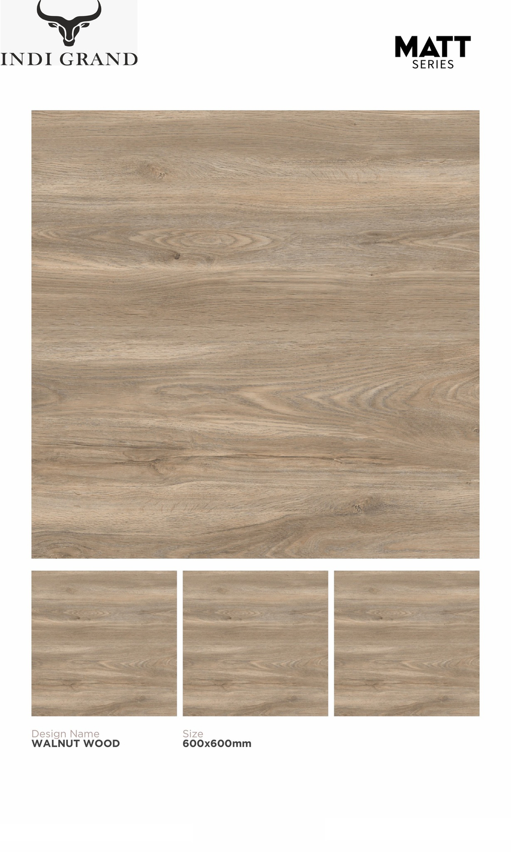 Керамогранит matt 60х60 valnut wood