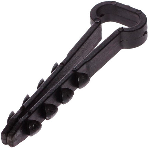 Дюбель-хомут (черный) 5-10 (уп.100шт.) для плоского кабеля (100 шт.)