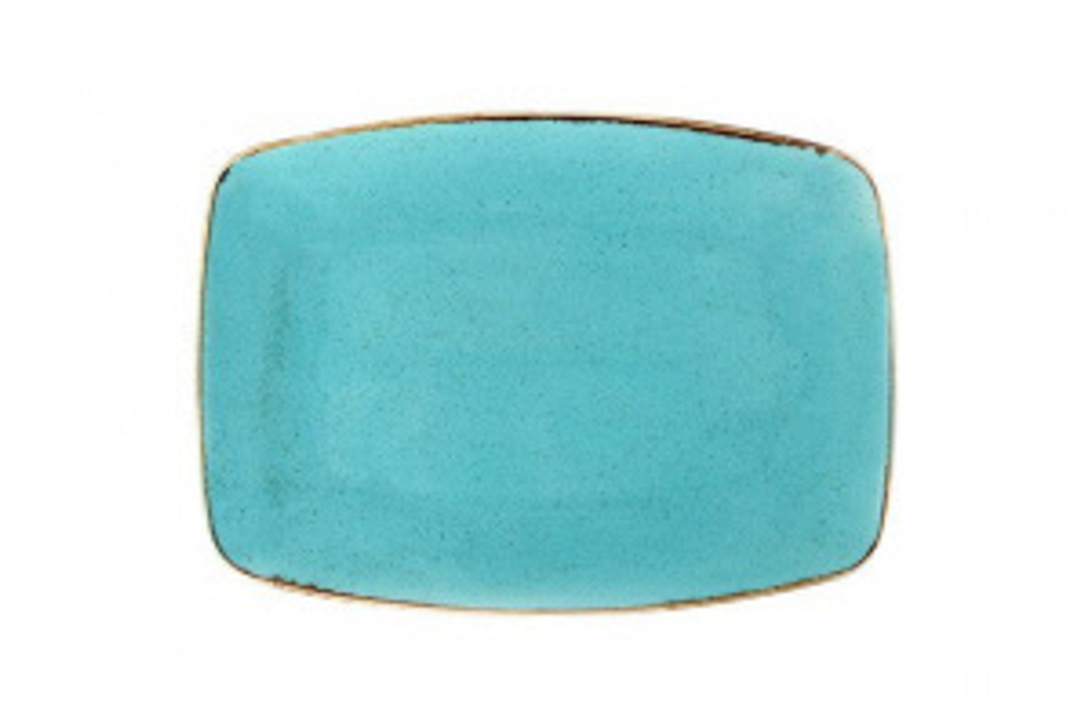 Тарелка плоская 32 см цвет бирюзовый Seasons