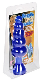 Втулка анальная большая Bendable Rattler (20 см , синий ) (Цвет: синий)